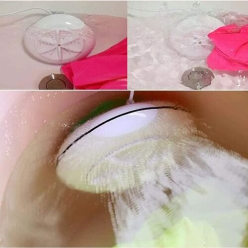 Belro Mini Ultrasonic Washing Machine for home and outdoor use, compact appliance with control panel and stainless steel drum.