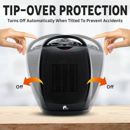 Belro portable electric space heater with oscillating fan, thermostat, and quiet operation, designed for home heating.