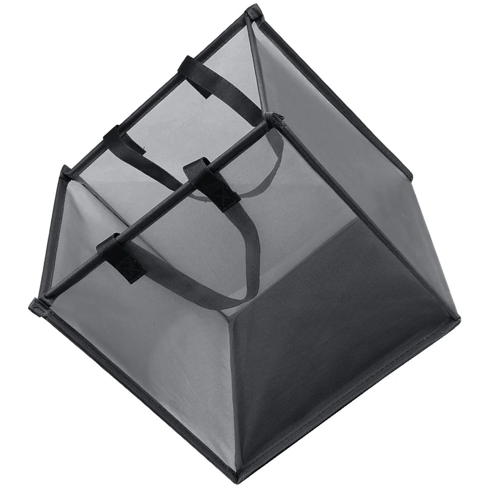 Belro foldable mesh laundry hamper with handles, lightweight and breathable storage basket for home organization.