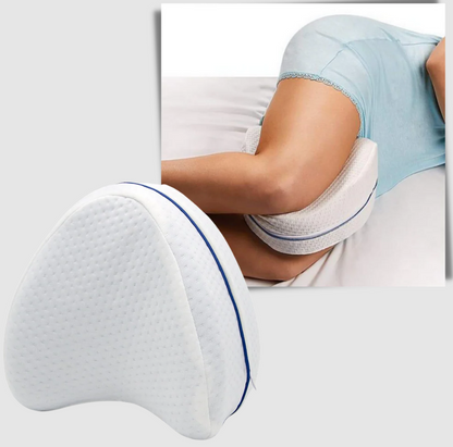 Belro orthopedic knee and leg pillow with memory foam designed for support and comfort during health and back support recovery.