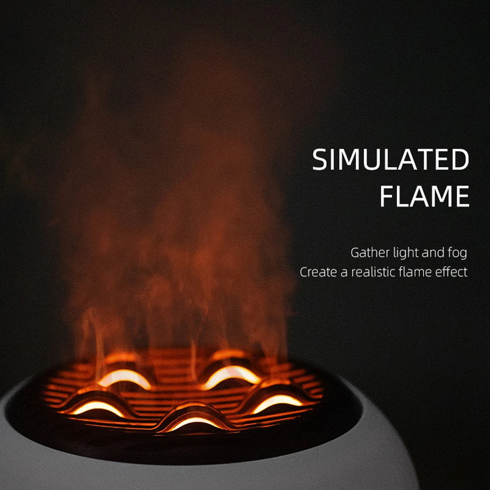 Belro Dynamic Jellyfish Flame aroma diffuser with flowing jellyfish design for relaxing fragrance display.