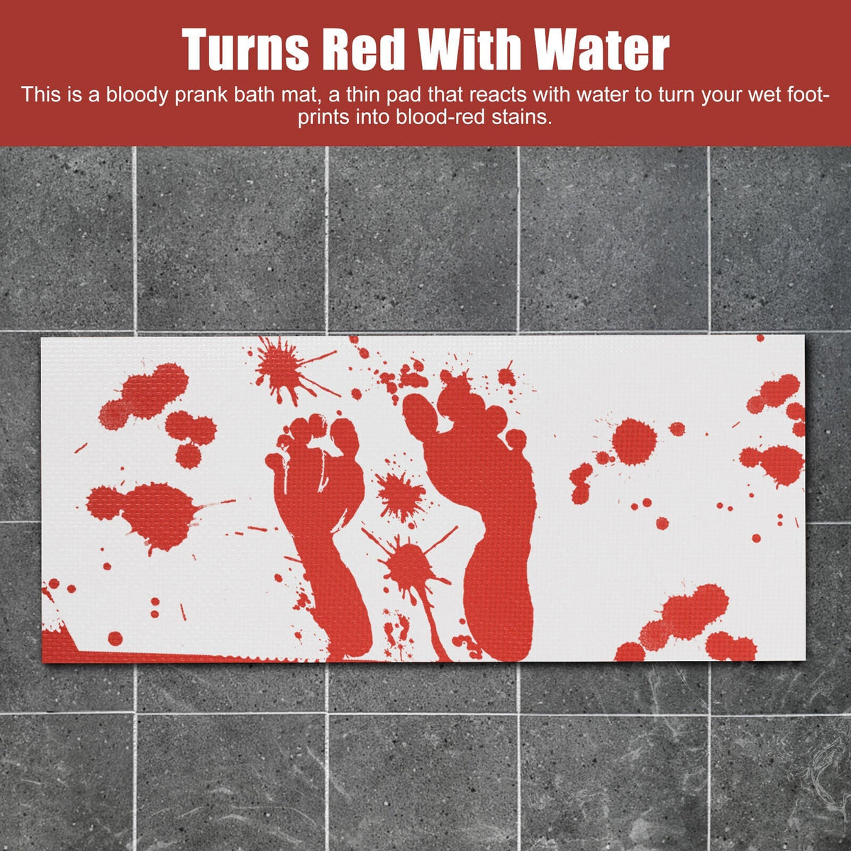 Belro color-changing shower mat with vibrant, dynamic patterns designed for bathroom decor and safety.