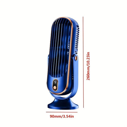 Belro mini portable air conditioner for desktop, compact home and outdoor cooling device with vents and control panel.