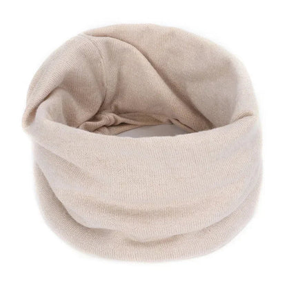 Belro cozy cashmere winter scarf and neck warmer in soft beige, perfect for cold weather and stylish winter accessories.