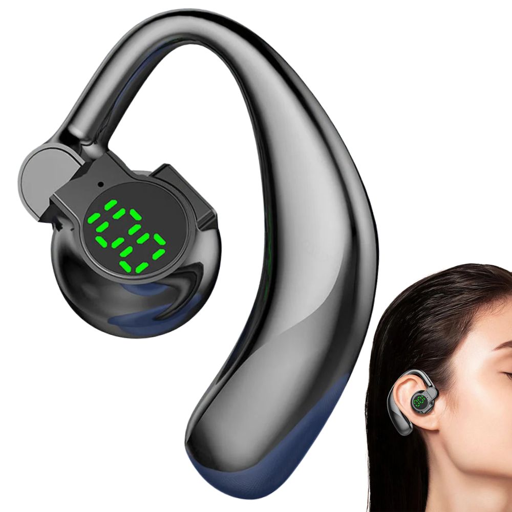 Belro wireless noise-canceling Bluetooth headphones with ear hooks, designed for comfortable, high-quality audio.