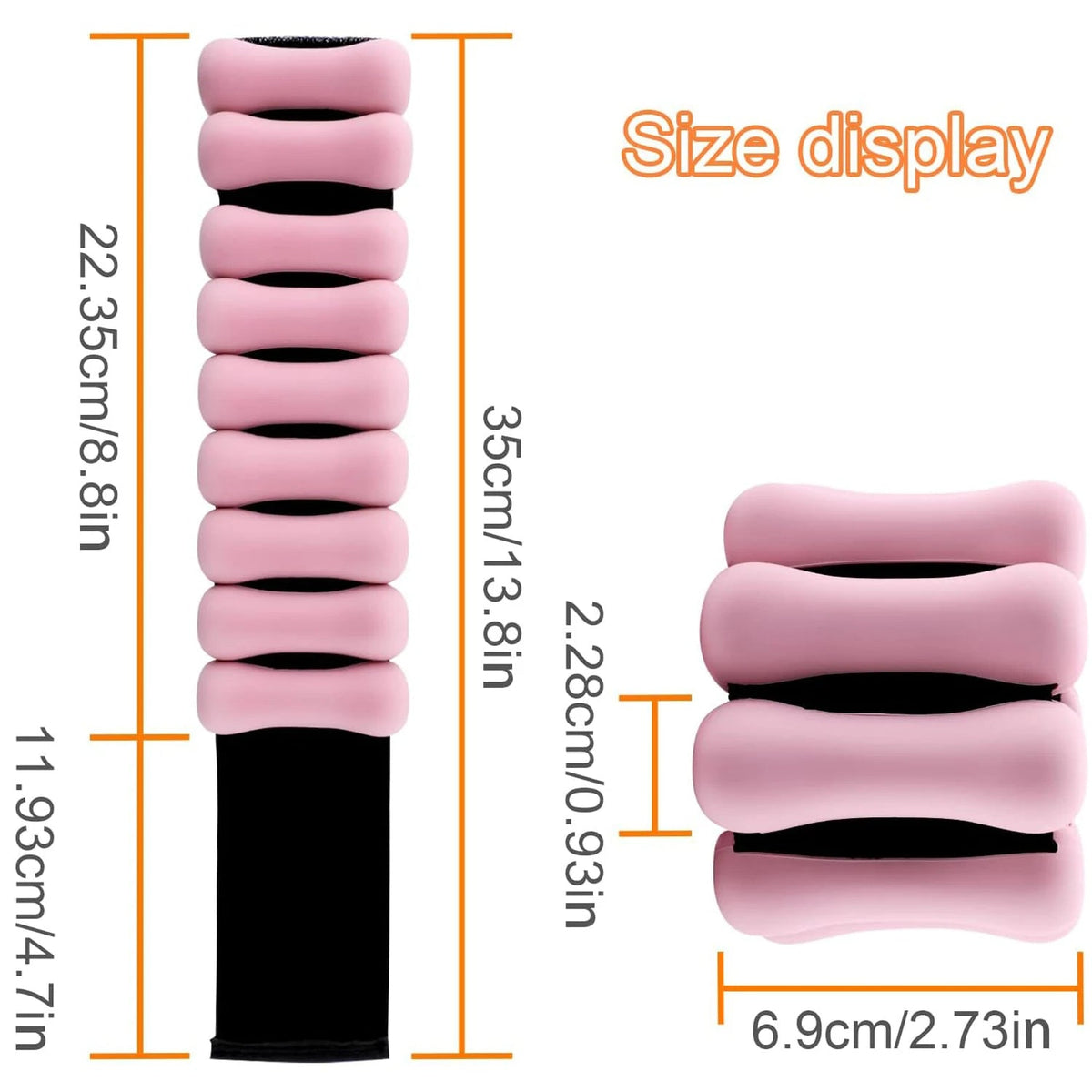 Belro silicone ankle and wrist weights for men, lightweight fitness clothing accessory, adjustable and comfortable for workouts.
