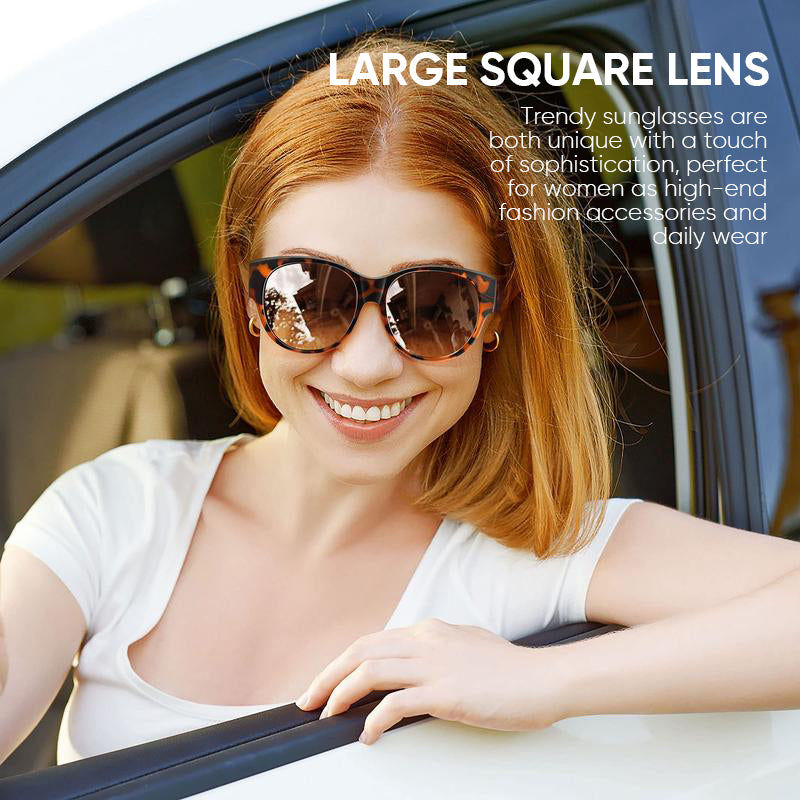 BowLift Fit-Over Sunglasses with polarized UV400 lenses, wraparound style designed to wear over glasses, stylish and protective.