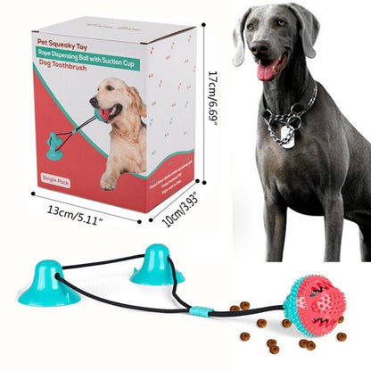 Belro dog suction toy with colorful rubber design for interactive play and chewing fun for dogs.