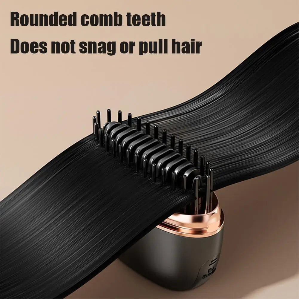 Wireless 2-in-1 portable ceramic hair straightener by Belro, showing sleek design and ceramic plates for smooth hair styling.