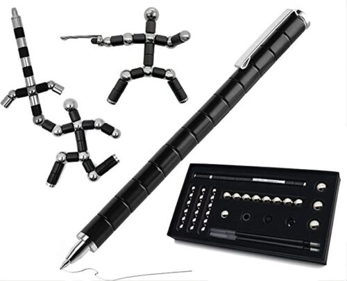 Belro fidget magnetic pen toy with colorful magnetic spheres for stress relief and desk entertainment.