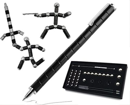 Belro fidget magnetic pen toy with colorful magnetic spheres for stress relief and desk entertainment.