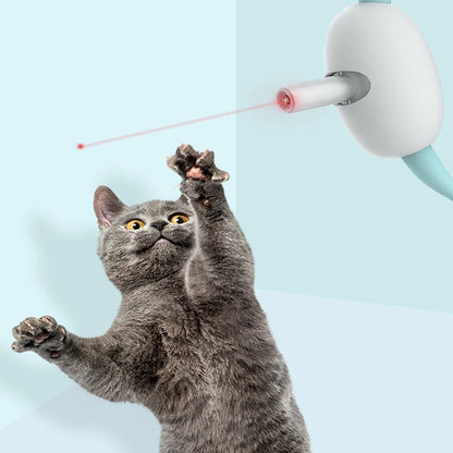 Belro interactive laser cat collar with USB charging, featuring a fun laser toy for cats to play with.