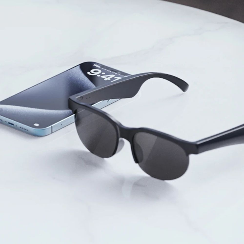 Belro Smart Bluetooth language translation earphone glasses with sleek design, wireless connectivity, and integrated audio for seamless translation