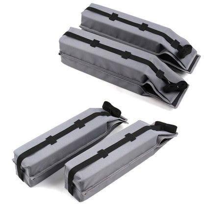 Belro universal car soft roof rack protection pads installed on a vehicle, designed to prevent scratches and damage during transport.