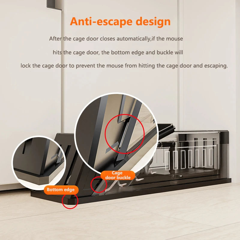 Belro automatic mouse trap cage with sensitive trigger, outdoor pest control device for effective rodent capture.