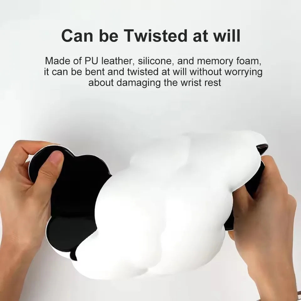 Belro Memory Foam Cloud Wrist Rest for keyboards, soft ergonomic support for comfortable computer use.