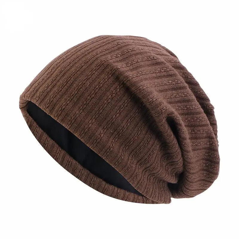 Belro wheat pattern cotton beanie hat with a knitted winter design, perfect for cold weather.