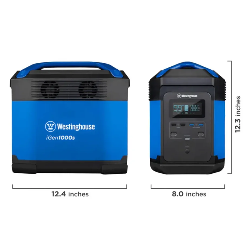 Casavibeo Westinghouse iGen1000S portable power station with compact design and multiple outlets for outdoor energy needs.