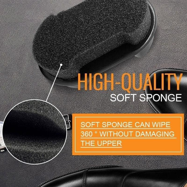 Belro Shoe Dual Sponge Polisher for footwear cleaning and polishing, shown with dual sponge applicators in close-up view.