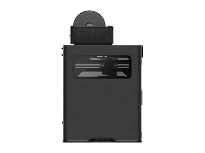 Casavibeo Bambu Lab H2D 3D printer with sleek design and digital control interface, shown in a modern workspace setting.