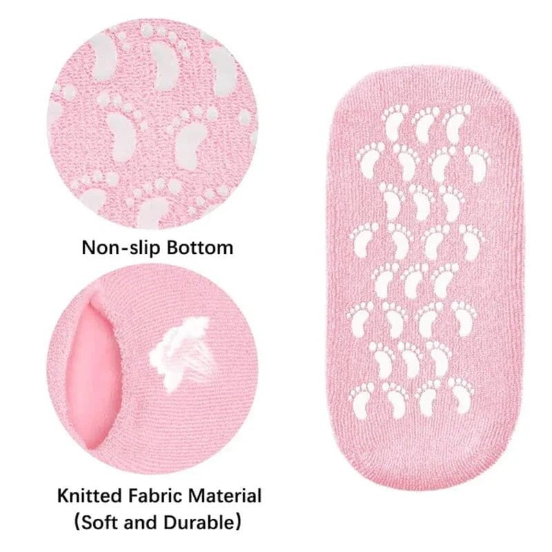 Belro moisturizing socks with spa gel lining for nourishing foot care, displayed on a clean surface in the image.