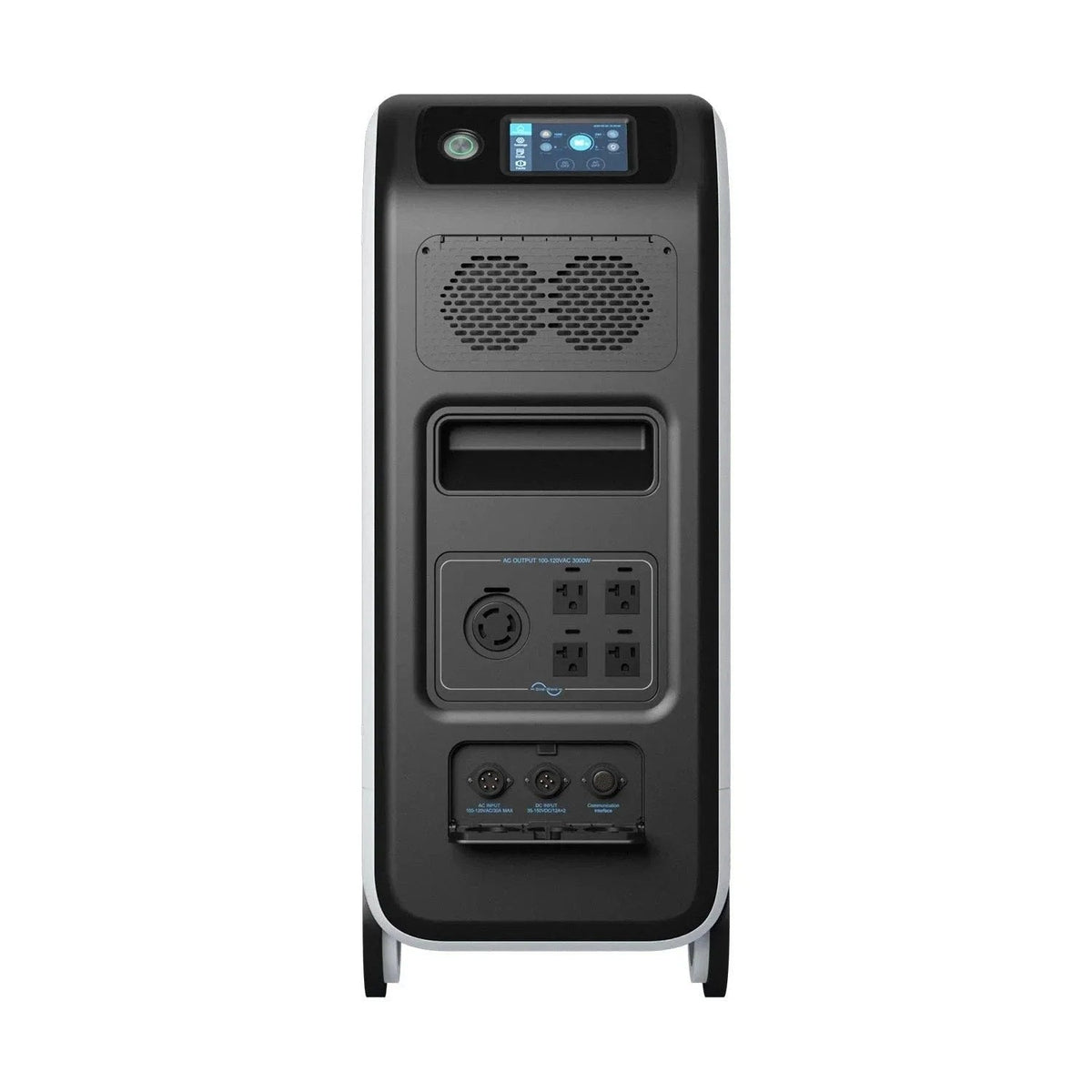 Casavibeo BLUETTI EP500Pro solar power station with 5100Wh capacity, 6000W output, and 2400W solar input in an outdoor setting