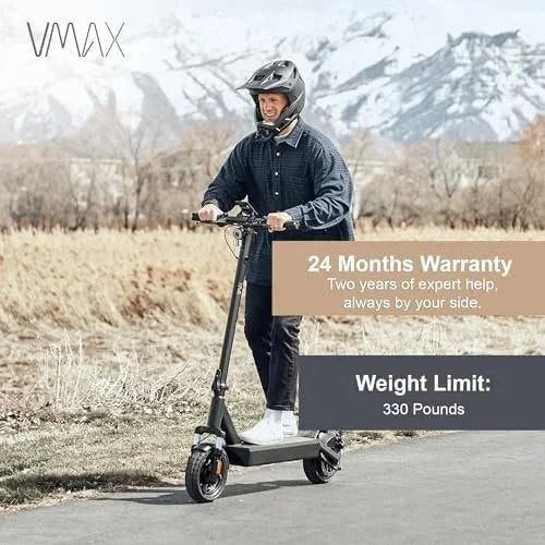 Casavibeo VMAX VX4 electric scooter with sleek black frame and large wheels, ready for urban commuting.