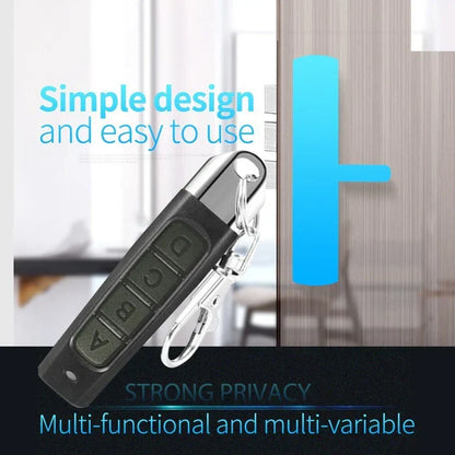 Belro 4-in-1 universal remote control duplicator for car, garage door, and gate, with compact design and easy-to-use interface.