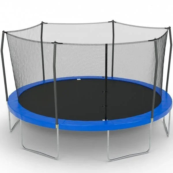 Casavibeo Skywalker 15-foot rectangle trampoline with safety enclosure, sturdy metal frame and jumping mat for outdoor fun.