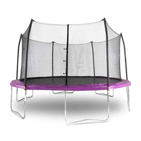 Casavibeo Skywalker 15-foot rectangle trampoline with safety enclosure, sturdy frame, and jumping surface suitable for outdoor use.