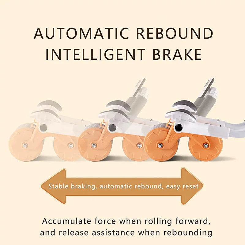 Belro Plank Ab Roller Wheel for core training, shown with handles and wheel on a neutral background, designed for men's fitness routines.