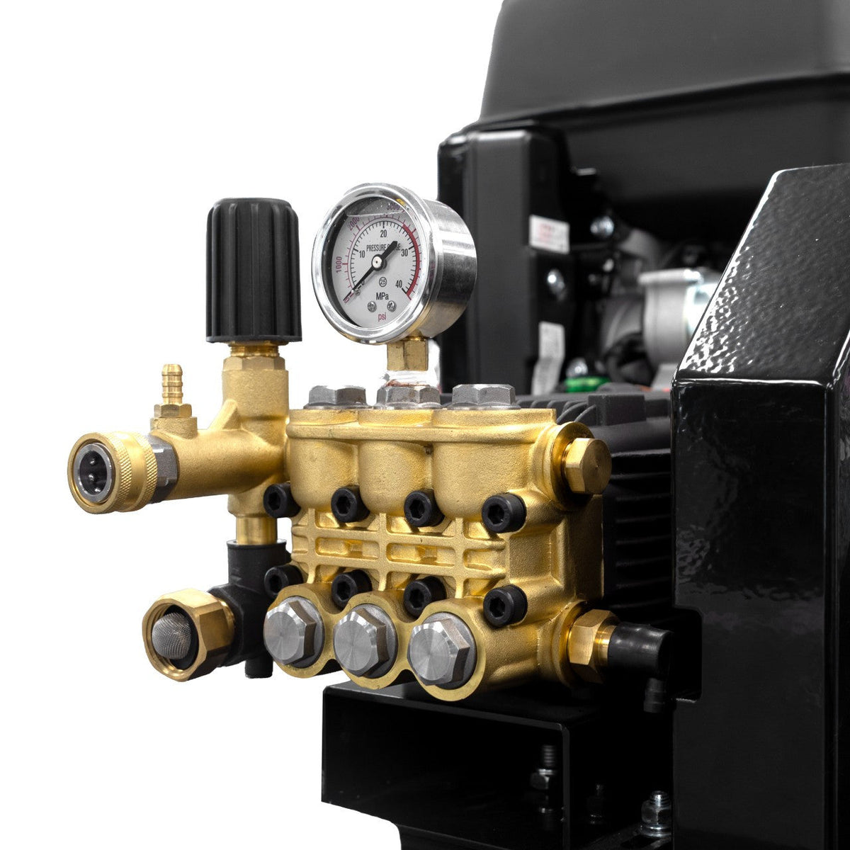 Casavibeo Canpump belt-drive pressure washer with 13 HP Loncin engine, 3600 PSI, 5 GPM, ready for heavy-duty cleaning.