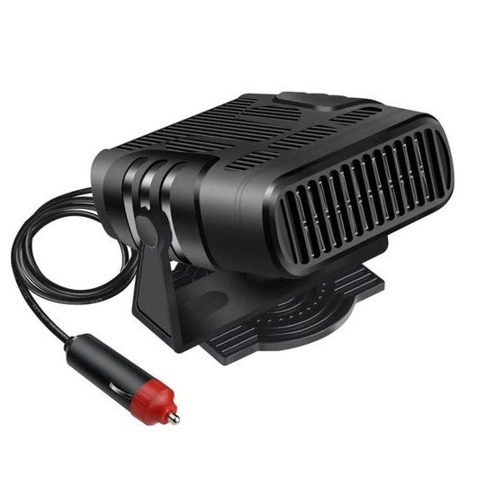 Belro 12V automotive portable car heater showing compact design and control panel for quick vehicle interior heating.