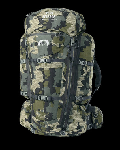 Casavibeo KUIU PRO 6000 Pack with multiple compartments and padded straps, designed for outdoor hiking and camping adventures.