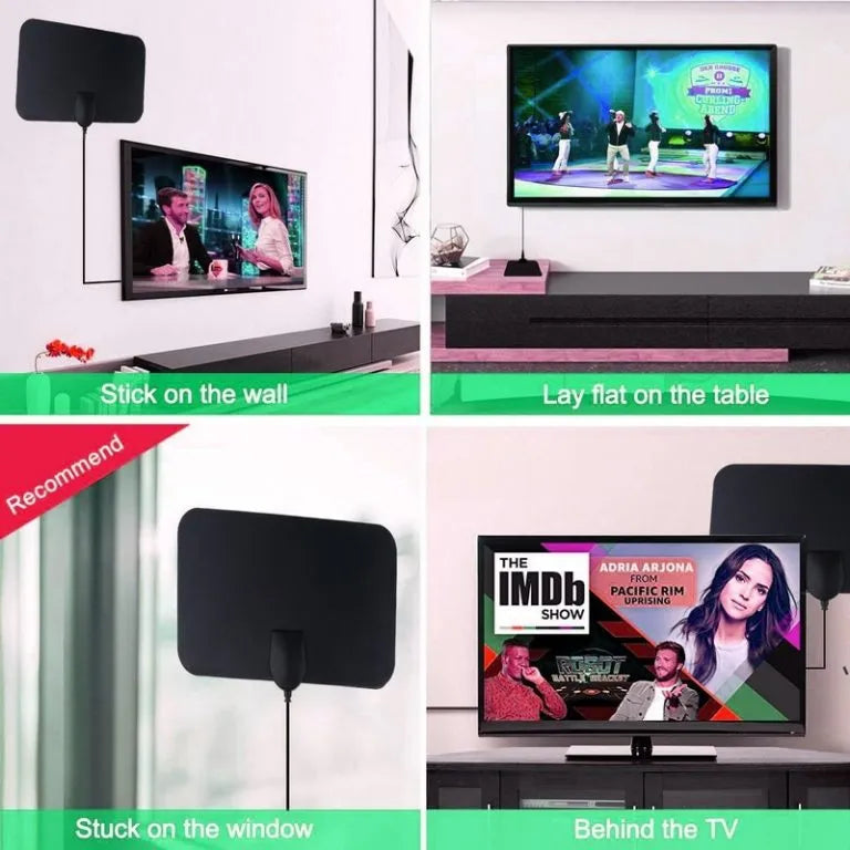Belro indoor TV antenna with sleek design, optimized for powerful signal reception and clear digital TV reception indoors.