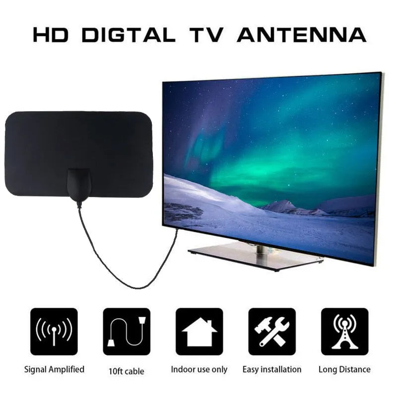 Belro indoor TV antenna with sleek design, optimized for powerful signal reception and clear digital TV viewing.