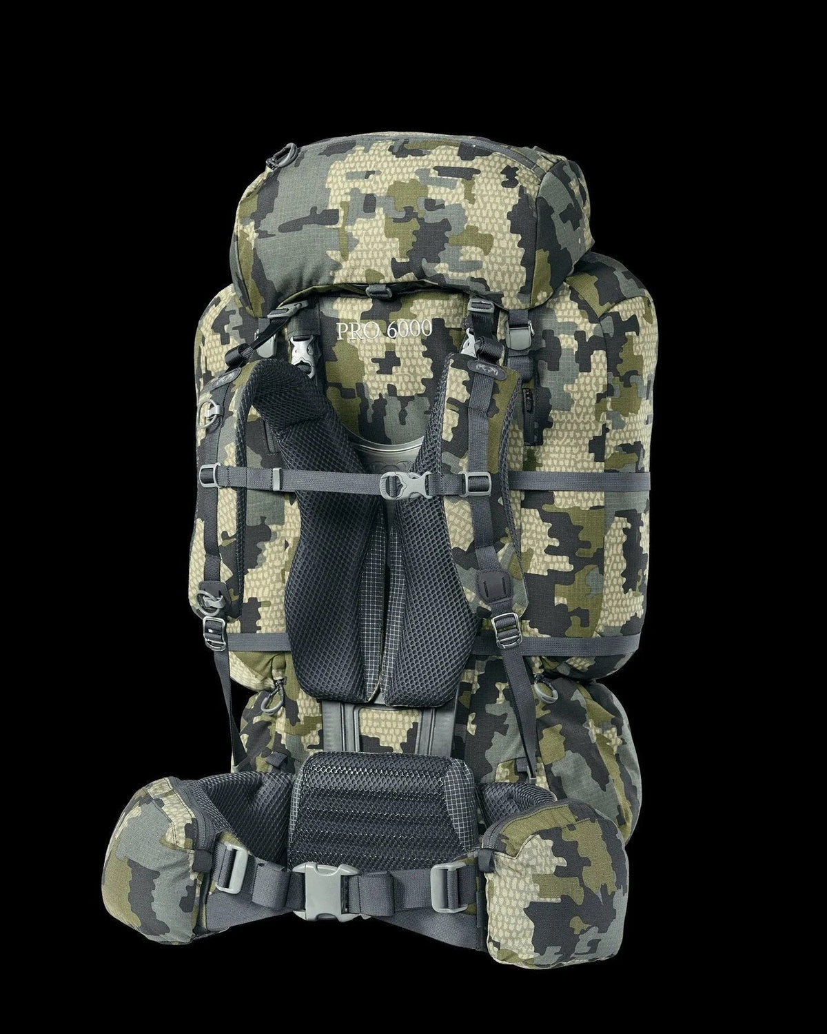 Casavibeo KUIU PRO 6000 Pack with multiple compartments and adjustable straps, designed for outdoor adventures and hiking.