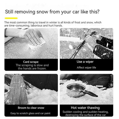 Belro ice scraper for car windows, with a sturdy handle and ice-breaking edge, designed for outdoor winter car maintenance.