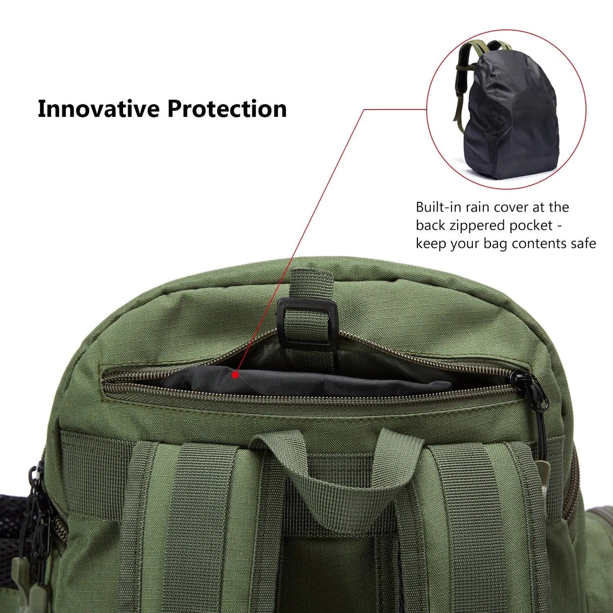 Belro waterproof fishing tackle backpack with multiple compartments and adjustable straps, designed for outdoor fishing trips.