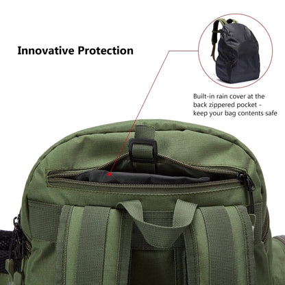 Belro waterproof fishing tackle backpack with multiple compartments and adjustable straps, designed for outdoor fishing trips.