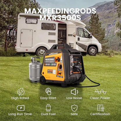 Casavibeo Maxpeedingrods 3500 Watt portable electric machine, compact and quiet, with control panel and power cord visible.
