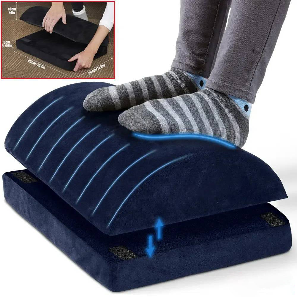 Belro under desk foot cushion rest designed for ergonomic support and comfort while working at a desk.