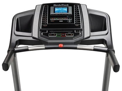 Casavibeo NordicTrack T 6.5 S treadmill with a running belt, control console, and side rails, ideal for home cardio workouts.