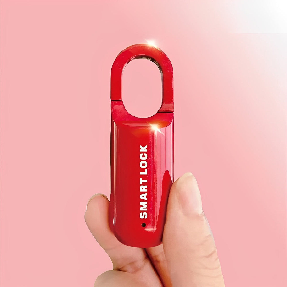 Belro Smart Fingerprint Padlock for outdoor use, featuring biometric access and durable metal body, ideal for home and garden security.