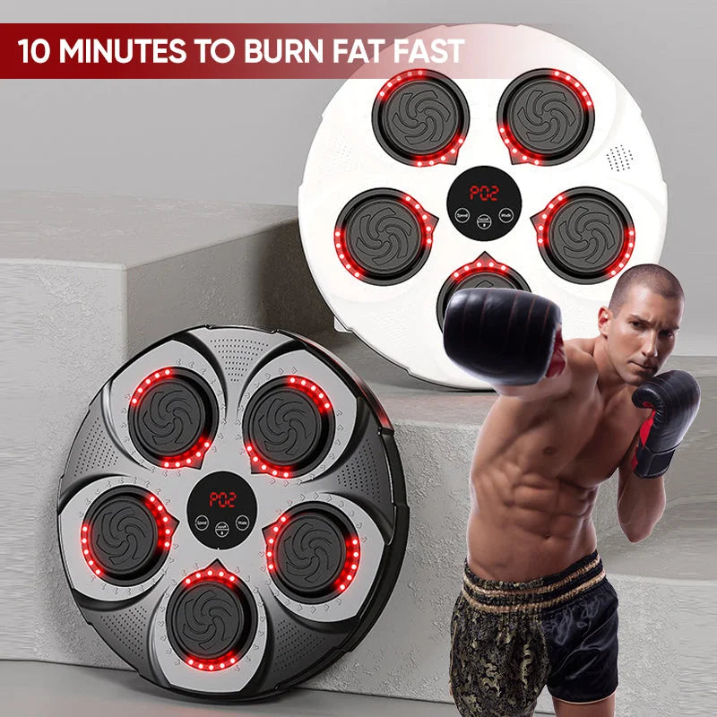 Belro wall-mounted music boxing machine for men, showcasing a sleek design perfect for healthy fitness and active lifestyle.