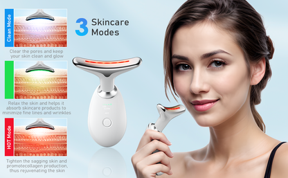 Belro neck face lifting device, an electronic personal care massager for facial and neck contouring.