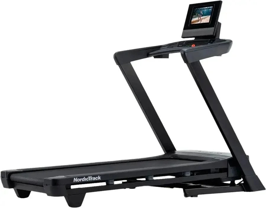 Casavibeo NordicTrack T Series 10 treadmill with running belt, control panel, and side rails for home gym workouts.