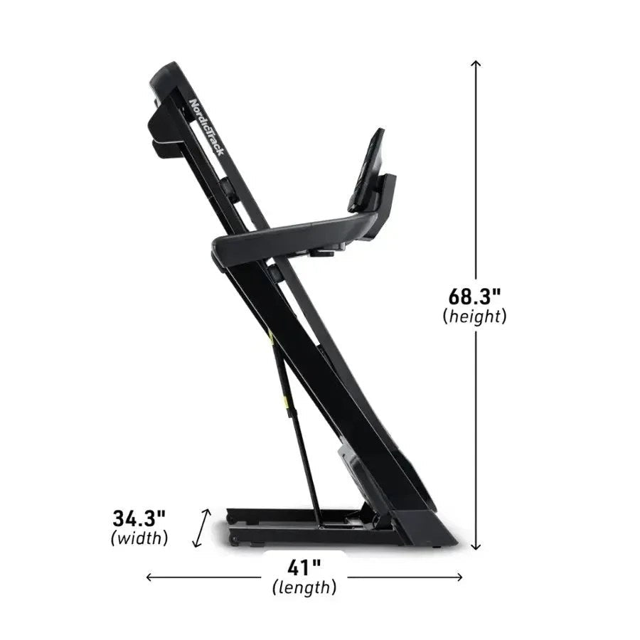 Casavibeo NordicTrack T Series 10 treadmill with digital display, running belt, and control panel for home workout use