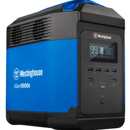 Casavibeo Westinghouse iGEN1000S portable power station with multiple outlets and digital display in a compact design