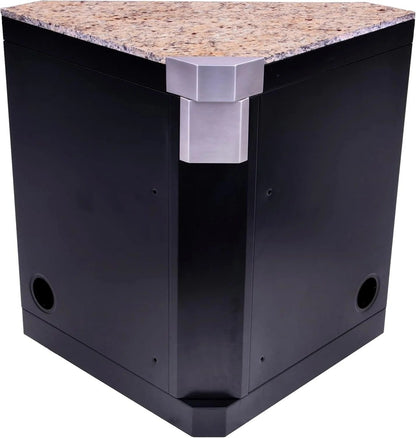 Casavibeo Charbroil Medallion Series modular outdoor kitchen with stainless steel appliances and granite countertops.